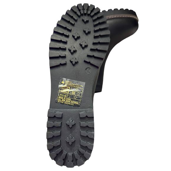 Rampage Sacha Black Ankle Wedge Boots Size 10 - Picture 8 of 8